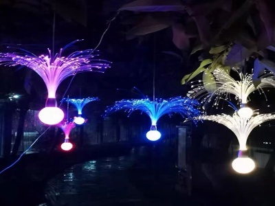 Rgb Красочные Светодиодные Волоконно-оптические Медузы Огни Открытый Пейзаж Свадебное Украшение Сада Ресторан Бар Медузы Струнная Лампа